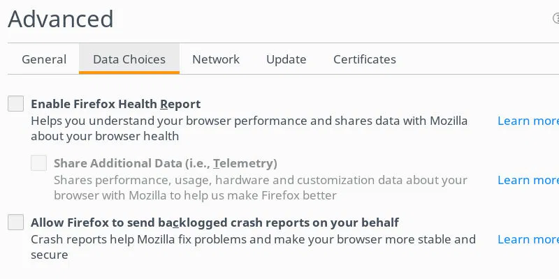 Firefox Data Firefox Data