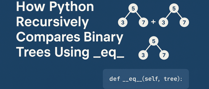 How Python Recursively Compares Binary Trees Using __eq__
