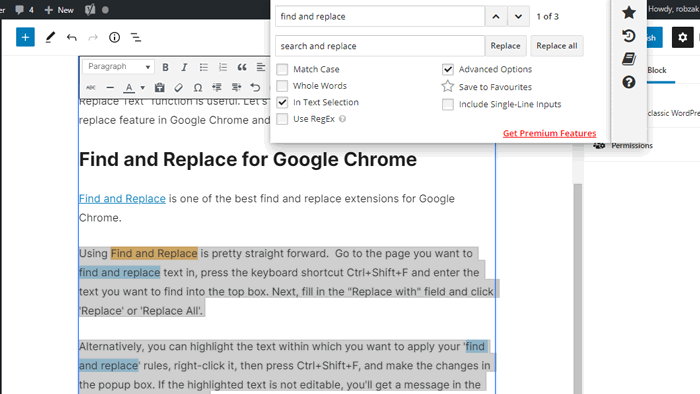Find And Replace Text Chrome 1 1
