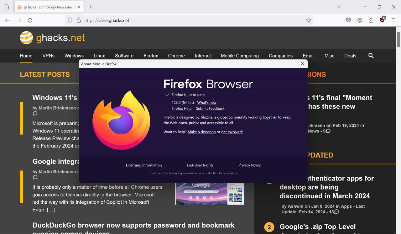Firefox 123.0