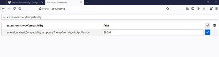 Firefox About Config Tips Compatibility Checks