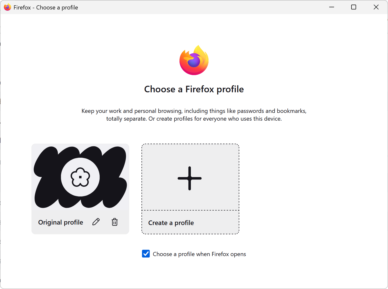 Firefox Profile