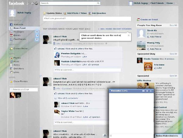 Perfect Facebook Theme: Nice and simple.