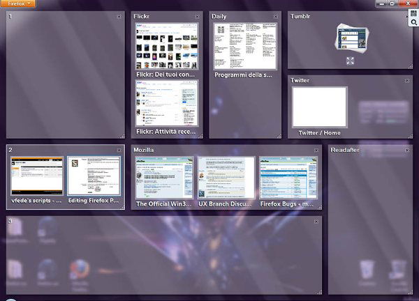 Firefox Panorama Sharper Metro Glass: For Firefox 4 and greater.