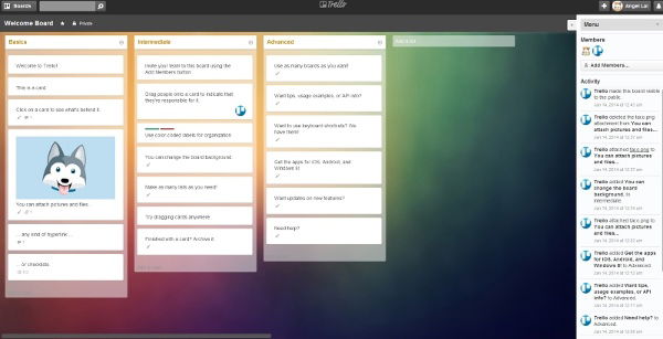 Trello Clear: Clear and light redesigned interface.