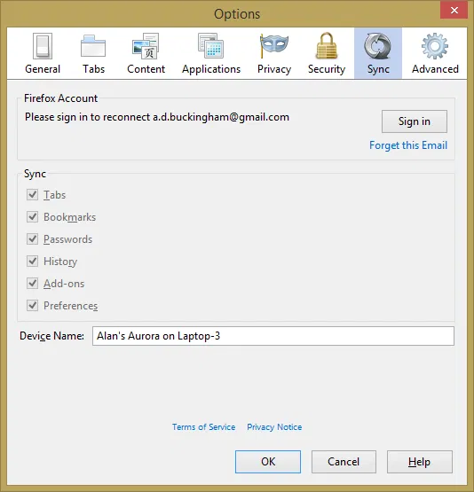 firefox-sync-options firefox-sync-options