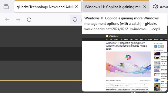 Firefoxx Tab Previews