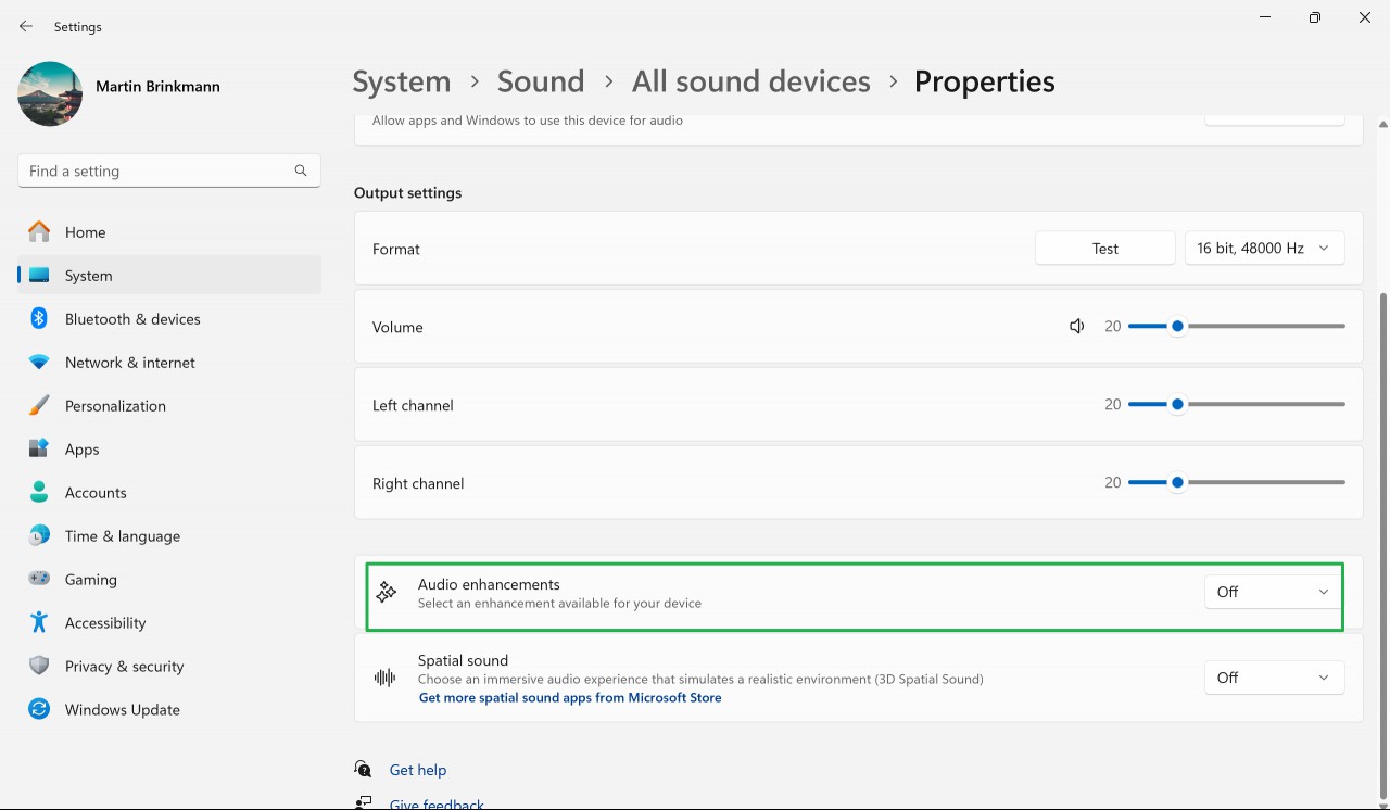 Low Audio Volume Fix Windows 11