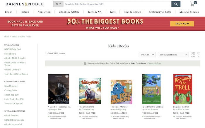 Free Sites Download Ebooks Barnes Noble Kids