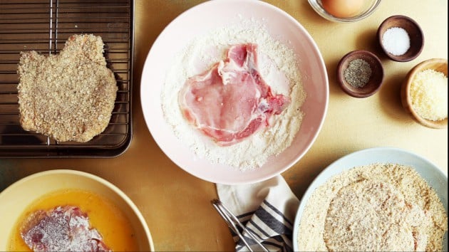 Parmesan Sage Pork Chops