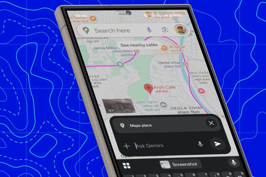 Gemini interface in Google Maps.