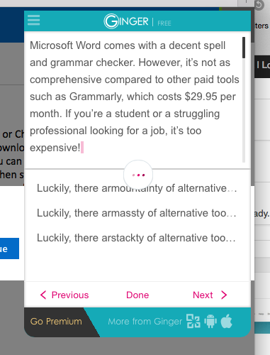 ginger-sentence-rephraser