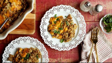 Brown Rice and Lentil Casserole