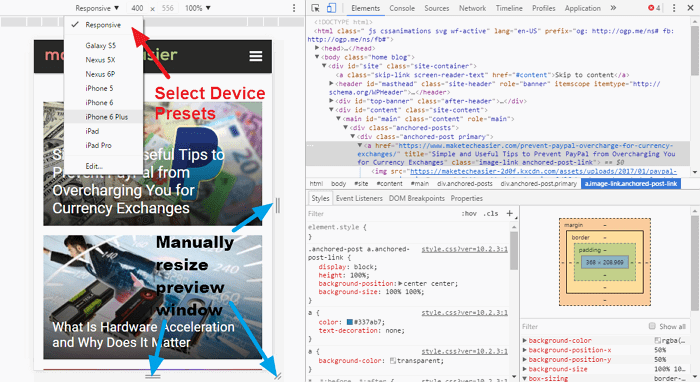 inspect-element-device-preview-pane-min google chrome inspect element device preview pane min