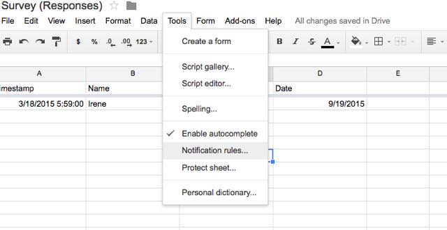 Set  notification rules.