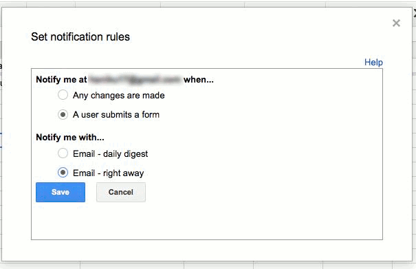 Choose when to send the notification and how often.