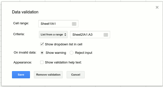 google-sheet-data-validation google-sheet-data-validation