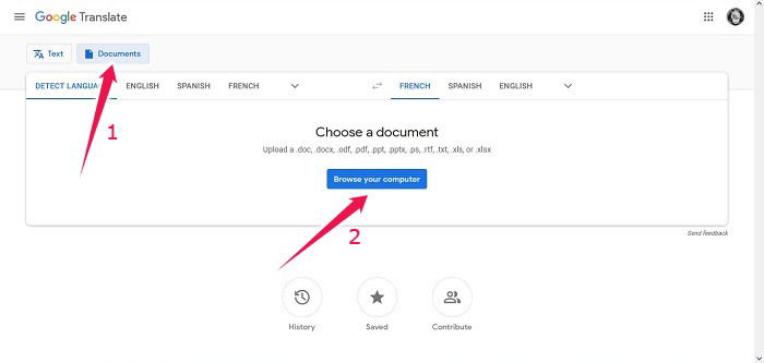 Google Translate Guide Desktop Upload Files Pc