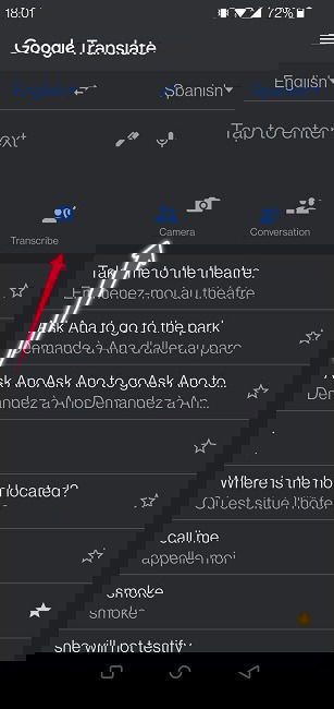 Google Translate Guide Mobile Camera