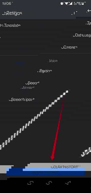 Google Translate Guide Mobile Clear History