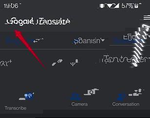 Google Translate Guide Mobile Hamburger Menu