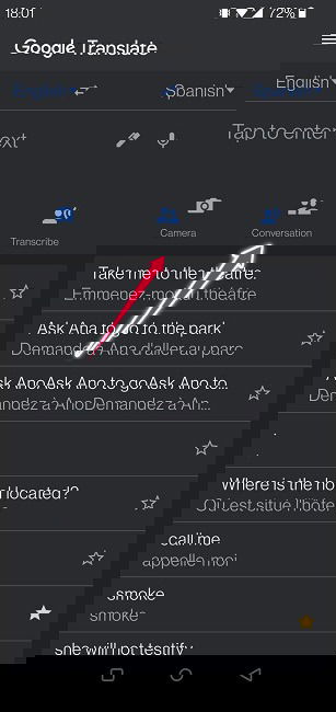 Google Translate Guide Mobile Start A Convo