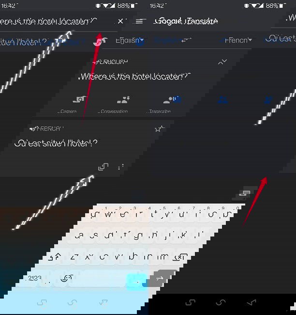 Google Translate Guide Mobile Start Typing Results Copy