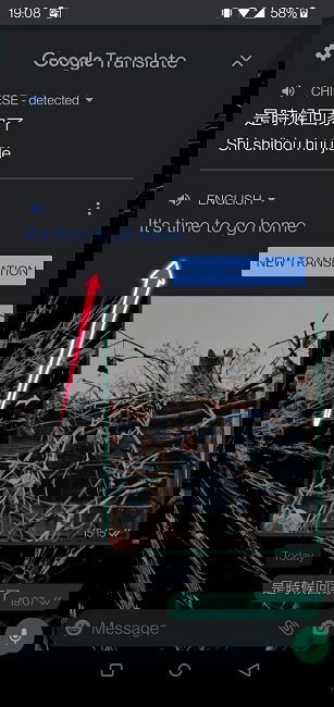 Google Translate Guide Mobile Translation Box