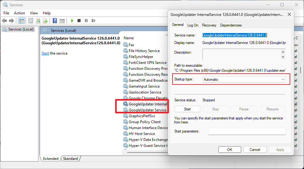 Google Updater