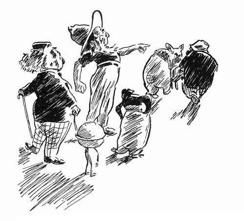 The puddin'-thieves disappeared over the hill