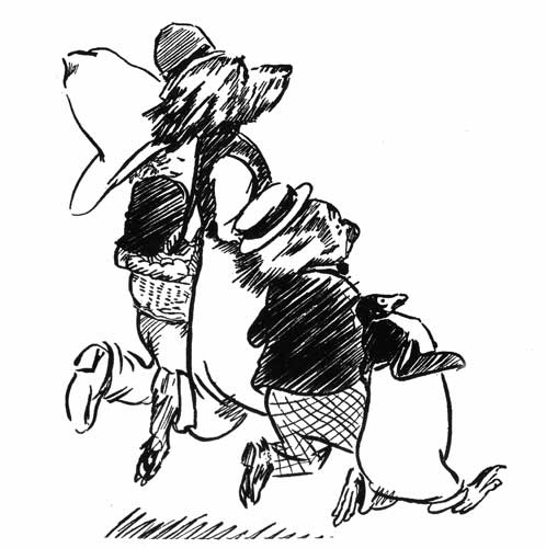 They ran north-west for two hours