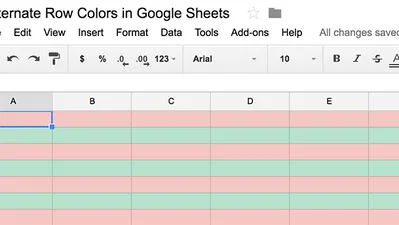 How to Have Alternate Row Colors in Google Sheets