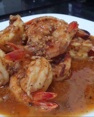 Dirty Shrimp in Butter-Beer Sauce