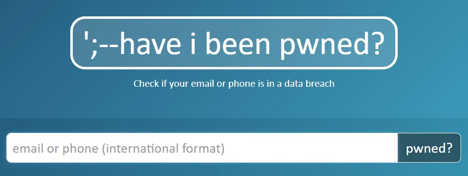 Haveibeenpwned
