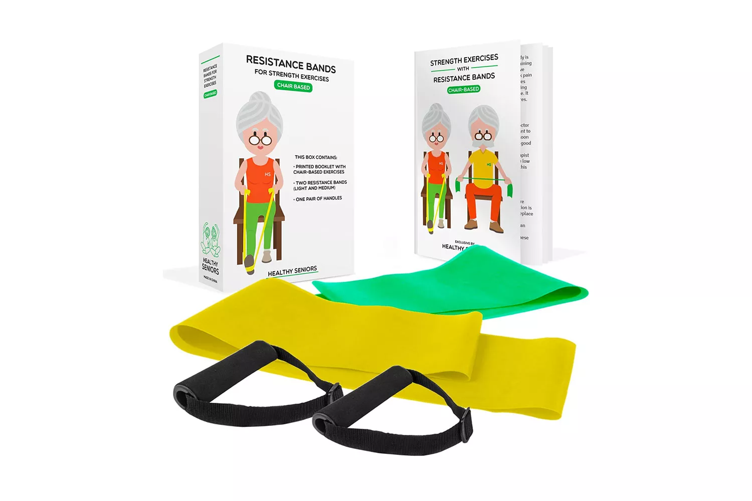 Healthy Seniors Chair Exercise Program with Two Resistance Bands
