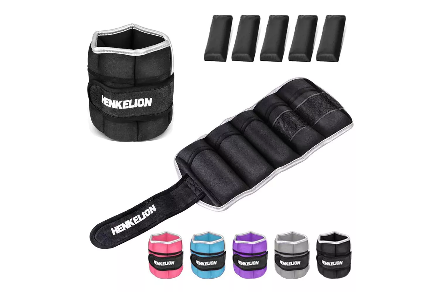Amazon Henkelion Adjustable Ankle Weights