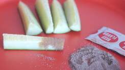 Dip Vegetables Into Ramen Powder