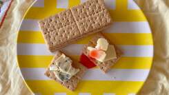 Put Fancy Cheese on Some Graham Crackers
