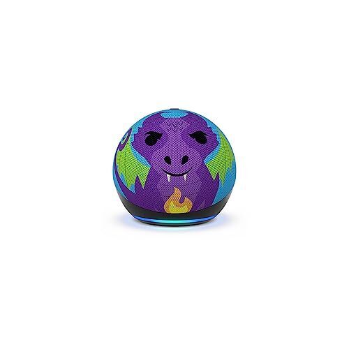 Amazon Echo Dot (5th Gen, 2022 release) Kids  Designed for kids, with parental controls  Dragon