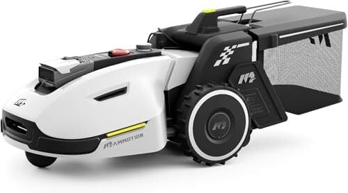 YUKA 1500 Robot Lawn Mower with Sweeper, 3D Vision Positioning & RTK Fusion Mapping System for 0.37 Acres Lawn 45% Slope, Cut Height 1.2"-4.0", Perimeter Wire Free, APP Control