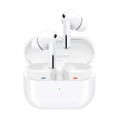SAMSUNG Galaxy Buds 3 Pro AI True Wireless Bluetooth Earbuds, Noise Cancelling, Sound Optimization, Real-Time Interpreter, Redesigned Comfort Fit, White [US Version, Amazon Exclusive 2Yr Warranty]
