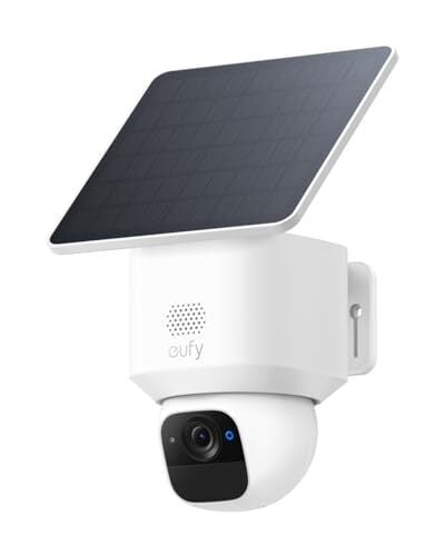 eufy Security eufy SoloCam E30, Solar Powered, 360° Pan, AI Tracking, 2K Clarity, Security Cameras Wireless Outdoor, Camera, Outdoor Camera, HomeBase S380 Compatible, No Monthly Fee