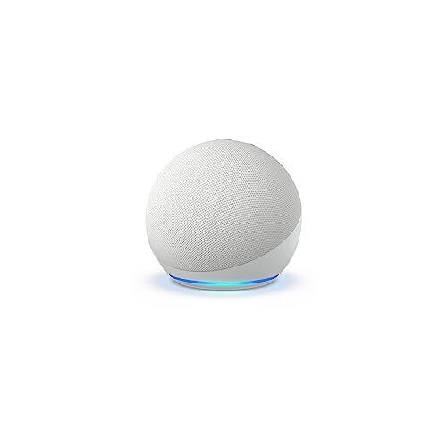 Amazon Echo Dot Smart Speaker (5th Gen, Glacier White)