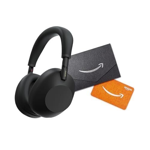 Sony WH-1000XM6 Noise Canceling Headphones in Black and $30 Amazon Gift Card