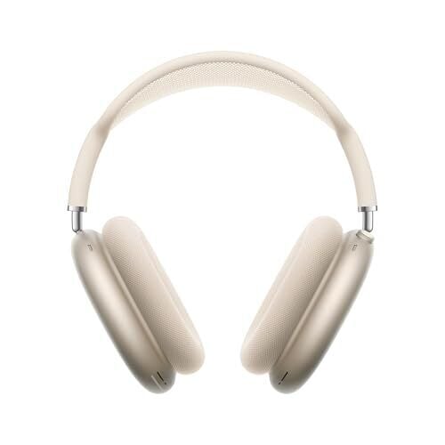 Apple AirPods Max Wireless Over-Ear Headphones, Pro-Level Active Noise Cancellation, Transparency Mode, Personalized Spatial Audio, USB-C Charging, Bluetooth Headphones for iPhone - Starlight
