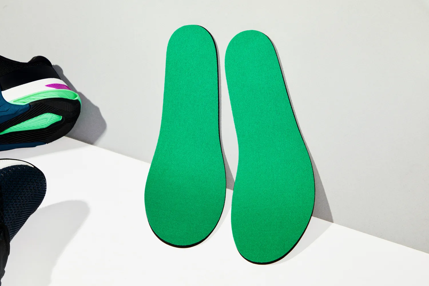 Spenco RX Comfort Insoles displayed on a gray and white surface