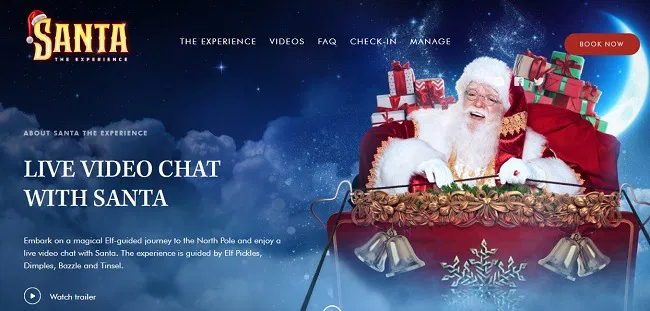How Kids Can Video Chat With Santa Experience