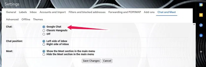 How To Activate Google Chat Gmail Desktop Enable Feature