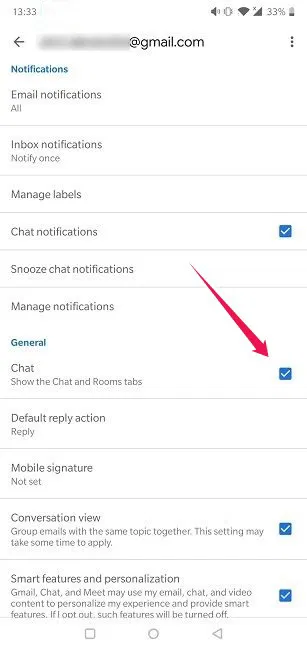How To Activate Google Chat Settings Turn Chat On 1