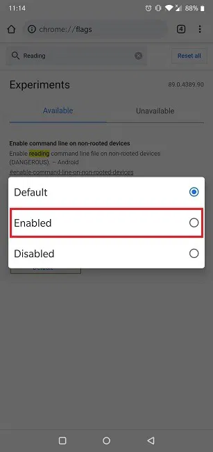 How To Add Read Later List Chrome Mobile Turn On Flag